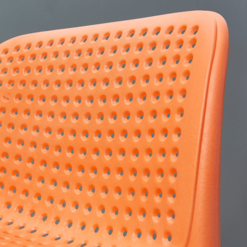 Modern Armless Backrest Counter Stool Plastic Bar Stool with Plastic Seat and Pedal Clearhalo 'Bar Furniture' 'Bar Stools' 'bar_stools' 'furn' 'furn_bar_stools' 'furniture_bar_stools' 'Kitchen & Dining Furniture' 'kitchen&dining_furn' 'kitchen' 'kitchen_furn' Furniture' 4555857