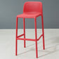 Modern Armless Backrest Counter Stool Plastic Bar Stool with Plastic Seat and Pedal Red 1 Piece Clearhalo 'Bar Furniture' 'Bar Stools' 'bar_stools' 'furn' 'furn_bar_stools' 'furniture_bar_stools' 'Kitchen & Dining Furniture' 'kitchen&dining_furn' 'kitchen' 'kitchen_furn' Furniture' 4555868