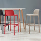 Modern Armless Backrest Counter Stool Plastic Bar Stool with Plastic Seat and Pedal Clearhalo 'Bar Furniture' 'Bar Stools' 'bar_stools' 'furn' 'furn_bar_stools' 'furniture_bar_stools' 'Kitchen & Dining Furniture' 'kitchen&dining_furn' 'kitchen' 'kitchen_furn' Furniture' 4555873