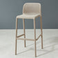 Modern Armless Backrest Counter Stool Plastic Bar Stool with Plastic Seat and Pedal Khaki 1 Piece Clearhalo 'Bar Furniture' 'Bar Stools' 'bar_stools' 'furn' 'furn_bar_stools' 'furniture_bar_stools' 'Kitchen & Dining Furniture' 'kitchen&dining_furn' 'kitchen' 'kitchen_furn' Furniture' 4555874