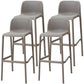 Modern Armless Backrest Counter Stool Plastic Bar Stool with Plastic Seat and Pedal Light Gray 4 Piece Set Clearhalo 'Bar Furniture' 'Bar Stools' 'bar_stools' 'furn' 'furn_bar_stools' 'furniture_bar_stools' 'Kitchen & Dining Furniture' 'kitchen&dining_furn' 'kitchen' 'kitchen_furn' Furniture' 4555876