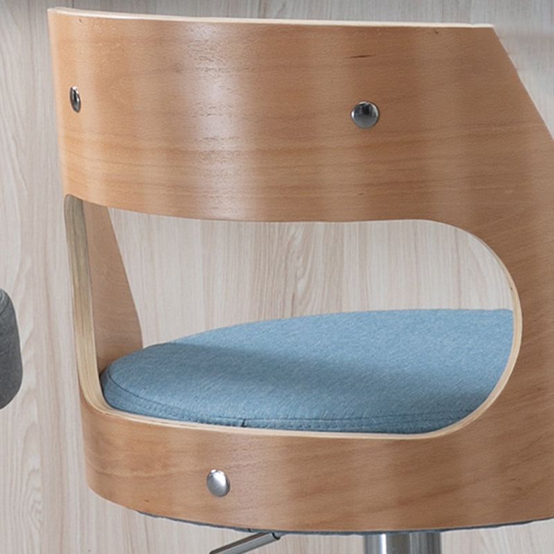 Industrial Style Bar-stool Metal Leg Round Seat Adjustable Stool for Counter Bar Clearhalo 'Bar Furniture' 'Bar Stools' 'bar_stools' 'furn' 'furn_bar_stools' 'furniture_bar_stools' 'Kitchen & Dining Furniture' 'kitchen&dining_furn' 'kitchen' 'kitchen_furn' Furniture' 4555893