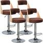 Industrial Style Bar-stool Metal Leg Round Seat Adjustable Stool for Counter Bar Coffee 4 Piece Set Clearhalo 'Bar Furniture' 'Bar Stools' 'bar_stools' 'furn' 'furn_bar_stools' 'furniture_bar_stools' 'Kitchen & Dining Furniture' 'kitchen&dining_furn' 'kitchen' 'kitchen_furn' Furniture' 4555901