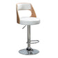 Industrial Style Bar-stool Metal Leg Round Seat Adjustable Stool for Counter Bar White 1 Piece Clearhalo 'Bar Furniture' 'Bar Stools' 'bar_stools' 'furn' 'furn_bar_stools' 'furniture_bar_stools' 'Kitchen & Dining Furniture' 'kitchen&dining_furn' 'kitchen' 'kitchen_furn' Furniture' 4555905