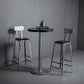 Modern Armless Counter Stool Iron Restaurant Bar Stool with Leather Cushion and Pedal Clearhalo 'Bar Furniture' 'Bar Stools' 'bar_stools' 'furn' 'furn_bar_stools' 'furniture_bar_stools' 'Kitchen & Dining Furniture' 'kitchen&dining_furn' 'kitchen' 'kitchen_furn' Furniture' 4555928