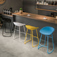 Contemporary Counter Bar Stool Plastic Bar Stool with Iron Base and Footrest Clearhalo 'Bar Furniture' 'Bar Stools' 'bar_stools' 'furn' 'furn_bar_stools' 'furniture_bar_stools' 'Kitchen & Dining Furniture' 'kitchen&dining_furn' 'kitchen' 'kitchen_furn' Furniture' 4555957