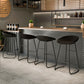 Contemporary Counter Bar Stool Plastic Bar Stool with Iron Base and Footrest Clearhalo 'Bar Furniture' 'Bar Stools' 'bar_stools' 'furn' 'furn_bar_stools' 'furniture_bar_stools' 'Kitchen & Dining Furniture' 'kitchen&dining_furn' 'kitchen' 'kitchen_furn' Furniture' 4555960
