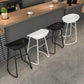 Contemporary Counter Bar Stool Plastic Bar Stool with Iron Base and Footrest Clearhalo 'Bar Furniture' 'Bar Stools' 'bar_stools' 'furn' 'furn_bar_stools' 'furniture_bar_stools' 'Kitchen & Dining Furniture' 'kitchen&dining_furn' 'kitchen' 'kitchen_furn' Furniture' 4555973