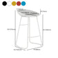 Contemporary Counter Bar Stool Plastic Bar Stool with Iron Base and Footrest Clearhalo 'Bar Furniture' 'Bar Stools' 'bar_stools' 'furn' 'furn_bar_stools' 'furniture_bar_stools' 'Kitchen & Dining Furniture' 'kitchen&dining_furn' 'kitchen' 'kitchen_furn' Furniture' 4555979