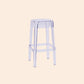 Modern Armless Backless Counter Stool Plastic Milk Tea Shop Bar Stool with Plastic Seat Clear 1 Piece Bar Stool(30"H) Clearhalo 'Bar Furniture' 'Bar Stools' 'bar_stools' 'furn' 'furn_bar_stools' 'furniture_bar_stools' 'Kitchen & Dining Furniture' 'kitchen&dining_furn' 'kitchen' 'kitchen_furn' Furniture' 4555989