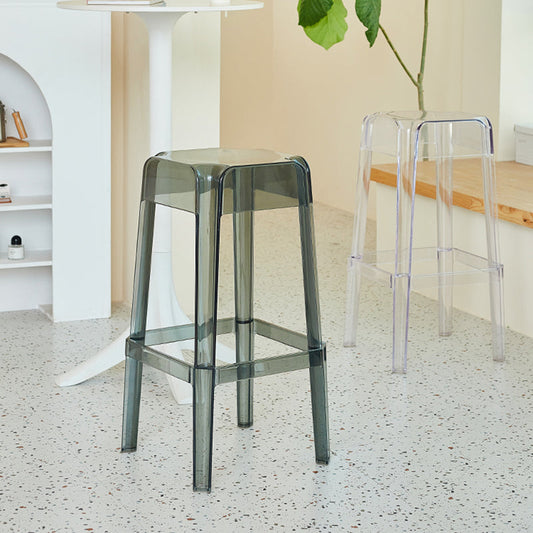 Modern Armless Backless Counter Stool Plastic Milk Tea Shop Bar Stool with Plastic Seat Clearhalo 'Bar Furniture' 'Bar Stools' 'bar_stools' 'furn' 'furn_bar_stools' 'furniture_bar_stools' 'Kitchen & Dining Furniture' 'kitchen&dining_furn' 'kitchen' 'kitchen_furn' Furniture' 4555997