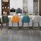 Scandinavia Style Bar-stool Metal Legs Leather Bucket Seat for Kitchen Bar Clearhalo 'Bar Furniture' 'Bar Stools' 'bar_stools' 'furn' 'furn_bar_stools' 'furniture_bar_stools' 'Kitchen & Dining Furniture' 'kitchen&dining_furn' 'kitchen' 'kitchen_furn' Furniture' 4556045