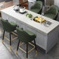 Scandinavia Style Bar-stool Metal Legs Leather Bucket Seat for Kitchen Bar Clearhalo 'Bar Furniture' 'Bar Stools' 'bar_stools' 'furn' 'furn_bar_stools' 'furniture_bar_stools' 'Kitchen & Dining Furniture' 'kitchen&dining_furn' 'kitchen' 'kitchen_furn' Furniture' 4556049