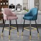 Scandinavia Style Bar-stool Metal Legs Leather Bucket Seat for Kitchen Bar Clearhalo 'Bar Furniture' 'Bar Stools' 'bar_stools' 'furn' 'furn_bar_stools' 'furniture_bar_stools' 'Kitchen & Dining Furniture' 'kitchen&dining_furn' 'kitchen' 'kitchen_furn' Furniture' 4556061