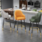 Scandinavia Style Bar-stool Metal Legs Leather Bucket Seat for Kitchen Bar Clearhalo 'Bar Furniture' 'Bar Stools' 'bar_stools' 'furn' 'furn_bar_stools' 'furniture_bar_stools' 'Kitchen & Dining Furniture' 'kitchen&dining_furn' 'kitchen' 'kitchen_furn' Furniture' 4556063