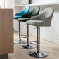 Modern Adjustable Rotatable Counter Stool Steel Cashier Bar Stool with Leather Cushion Clearhalo 'Bar Furniture' 'Bar Stools' 'bar_stools' 'furn' 'furn_bar_stools' 'furniture_bar_stools' 'Kitchen & Dining Furniture' 'kitchen&dining_furn' 'kitchen' 'kitchen_furn' Furniture' 4556097