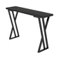 Modern Marble Pub Table with Rectangle Table Top Black Double Pedestal Table - 42" H Black Without Chairs Clearhalo 'Bar Furniture' 'Bar Tables' 'bar_tables' 'furn' 'furn_bar_tables' 'Furniture' 'furniture_bar_tables' 'Kitchen & Dining Furniture' 4556187