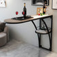 Modern White Marble Bar Table with Specialty Table Top Black Pedestal Table - 42" H 47.2"L x 15.7"W x 41.3"H White-Black Without Chairs Clearhalo 'Bar Furniture' 'Bar Tables' 'bar_tables' 'furn' 'furn_bar_tables' 'Furniture' 'furniture_bar_tables' 'Kitchen & Dining Furniture' 4556220