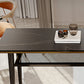 Industrial Marble Pub Table with Rectangle Table Top Legs Table - 41.3" H Clearhalo 'Bar Furniture' 'Bar Tables' 'bar_tables' 'furn' 'furn_bar_tables' 'Furniture' 'furniture_bar_tables' 'Kitchen & Dining Furniture' 4556256
