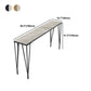 Modern Marble Bar Table with Rectangle Table Top Legs Table - 41.3" H Clearhalo 'Bar Furniture' 'Bar Tables' 'bar_tables' 'furn' 'furn_bar_tables' 'Furniture' 'furniture_bar_tables' 'Kitchen & Dining Furniture' 4556276