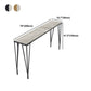 Modern Marble Bar Table with Rectangle Table Top Legs Table - 41.3" H Clearhalo 'Bar Furniture' 'Bar Tables' 'bar_tables' 'furn' 'furn_bar_tables' 'Furniture' 'furniture_bar_tables' 'Kitchen & Dining Furniture' 4556281