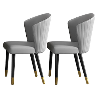 Scandinavian Style 1/2/5/7 Rectangle Dining Room Table Set for Home 2 Grey Chairs Clearhalo 'Dining Room Sets' 'Dining Tables & Seating' 'dining_room_set' 'furn' 'furn_dining_room_set' 'Furniture' 'furniture_dining_room_set' 'Kitchen & Dining Furniture' 'kitchen&dining_furn' 'kitchen' 4556323