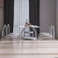 Contemporary 1/2/7 Pieces Furniture Acrylic Dining Room Table with Chairs for Kitchen Clearhalo 'Dining Room Sets' 'Dining Tables & Seating' 'dining_room_set' 'furn' 'furn_dining_room_set' 'Furniture' 'furniture_dining_room_set' 'Kitchen & Dining Furniture' 'kitchen&dining_furn' 'kitchen' 4556339