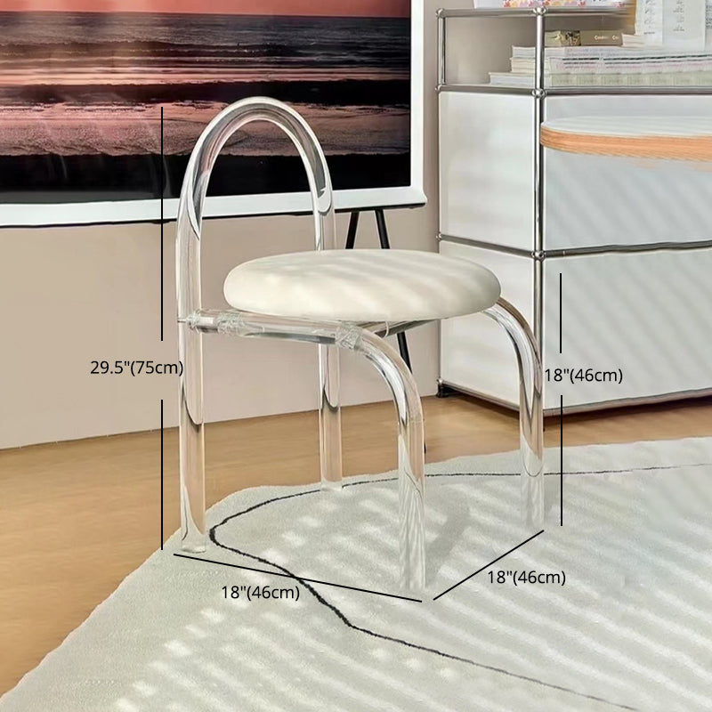 Contemporary 1/2/7 Pieces Furniture Acrylic Dining Room Table with Chairs for Kitchen Clearhalo 'Dining Room Sets' 'Dining Tables & Seating' 'dining_room_set' 'furn' 'furn_dining_room_set' 'Furniture' 'furniture_dining_room_set' 'Kitchen & Dining Furniture' 'kitchen&dining_furn' 'kitchen' 4556346