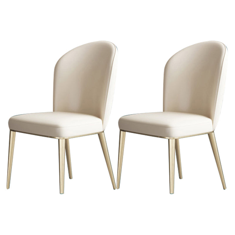 Glam 1/2/5/6/7 Pieces Table and Chair Set Sintered Stone Dining Table Set 2 White Chairs Clearhalo 'Dining Room Sets' 'Dining Tables & Seating' 'dining_room_set' 'furn' 'furn_dining_room_set' 'Furniture' 'furniture_dining_room_set' 'Kitchen & Dining Furniture' 'kitchen&dining_furn' 'kitchen' 4556356