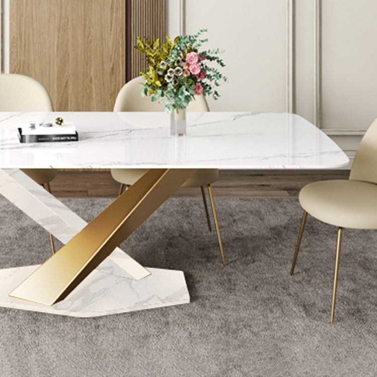 Glam 1/2/5/6/7 Pieces Table and Chair Set Sintered Stone Dining Table Set Clearhalo 'Dining Room Sets' 'Dining Tables & Seating' 'dining_room_set' 'furn' 'furn_dining_room_set' 'Furniture' 'furniture_dining_room_set' 'Kitchen & Dining Furniture' 'kitchen&dining_furn' 'kitchen' 4556361