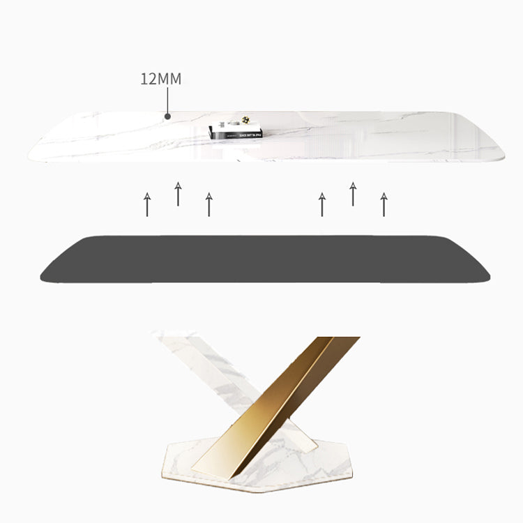 Glam 1/2/5/6/7 Pieces Table and Chair Set Sintered Stone Dining Table Set Clearhalo 'Dining Room Sets' 'Dining Tables & Seating' 'dining_room_set' 'furn' 'furn_dining_room_set' 'Furniture' 'furniture_dining_room_set' 'Kitchen & Dining Furniture' 'kitchen&dining_furn' 'kitchen' 4556362