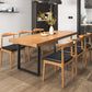 Industrial 1/2/3/5/7 Pieces Dining Table with Chairs Solid Wood Dinette Set Clearhalo 'Dining Room Sets' 'Dining Tables & Seating' 'dining_room_set' 'furn' 'furn_dining_room_set' 'Furniture' 'furniture_dining_room_set' 'Kitchen & Dining Furniture' 'kitchen&dining_furn' 'kitchen' 4556394