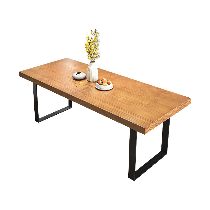 Industrial 1/2/3/5/7 Pieces Dining Table with Chairs Solid Wood Dinette Set Wood 78.7"L x 31.5"W Clearhalo 'Dining Room Sets' 'Dining Tables & Seating' 'dining_room_set' 'furn' 'furn_dining_room_set' 'Furniture' 'furniture_dining_room_set' 'Kitchen & Dining Furniture' 'kitchen&dining_furn' 'kitchen' 4556400