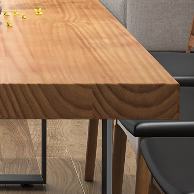 Industrial 1/2/3/5/7 Pieces Dining Table with Chairs Solid Wood Dinette Set Clearhalo 'Dining Room Sets' 'Dining Tables & Seating' 'dining_room_set' 'furn' 'furn_dining_room_set' 'Furniture' 'furniture_dining_room_set' 'Kitchen & Dining Furniture' 'kitchen&dining_furn' 'kitchen' 4556405