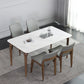 Contemporary Style 1/4/5 Pieces Dining Set Rectangle Sintered Stone Dining Table Set Clearhalo 'Dining Room Sets' 'Dining Tables & Seating' 'dining_room_set' 'furn' 'furn_dining_room_set' 'Furniture' 'furniture_dining_room_set' 'Kitchen & Dining Furniture' 'kitchen&dining_furn' 'kitchen' 4556435