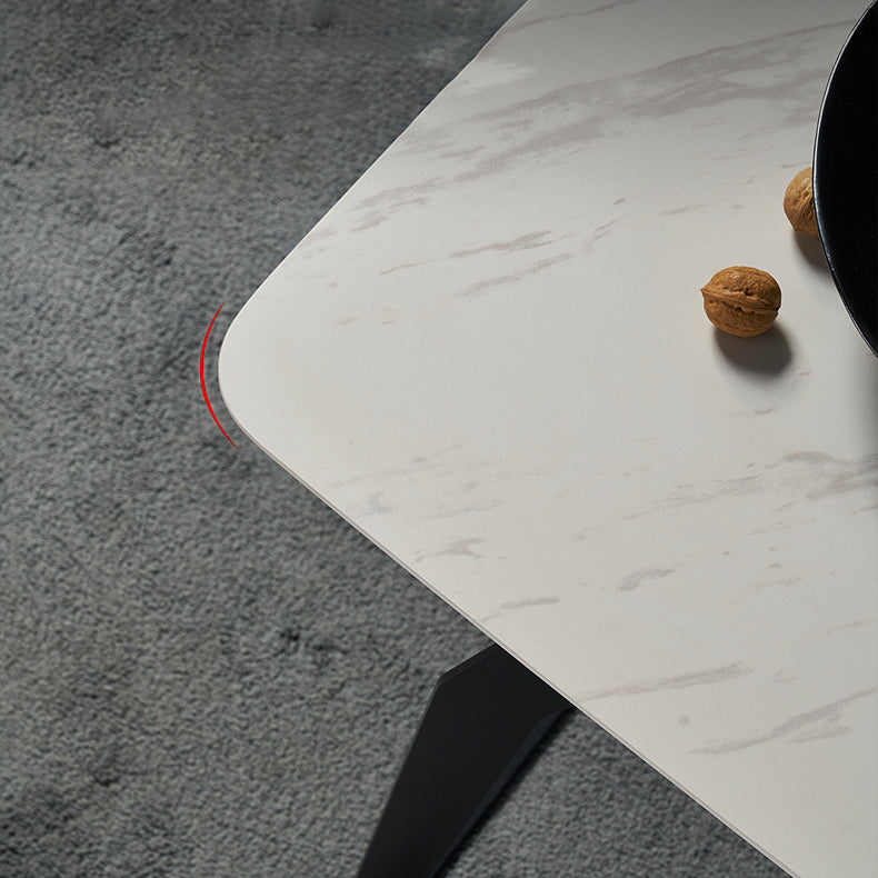 Modern 1/4/5/6/7 Pieces Furniture White Rectangle Sintered Stone Dining Room Set Clearhalo 'Dining Room Sets' 'Dining Tables & Seating' 'dining_room_set' 'furn' 'furn_dining_room_set' 'Furniture' 'furniture_dining_room_set' 'Kitchen & Dining Furniture' 'kitchen&dining_furn' 'kitchen' 4556461