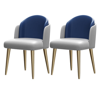 Nordic Style 1/2/5/7 Pieces Dinette Set White Sintered Stone Top Dining Table Set 2 Blue Chairs Clearhalo 'Dining Room Sets' 'Dining Tables & Seating' 'dining_room_set' 'furn' 'furn_dining_room_set' 'Furniture' 'furniture_dining_room_set' 'Kitchen & Dining Furniture' 'kitchen&dining_furn' 'kitchen' 4556474