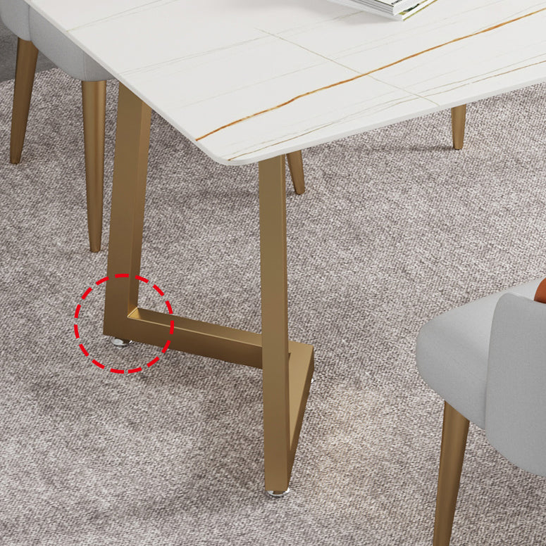 Nordic Style 1/2/5/7 Pieces Dinette Set White Sintered Stone Top Dining Table Set Clearhalo 'Dining Room Sets' 'Dining Tables & Seating' 'dining_room_set' 'furn' 'furn_dining_room_set' 'Furniture' 'furniture_dining_room_set' 'Kitchen & Dining Furniture' 'kitchen&dining_furn' 'kitchen' 4556480