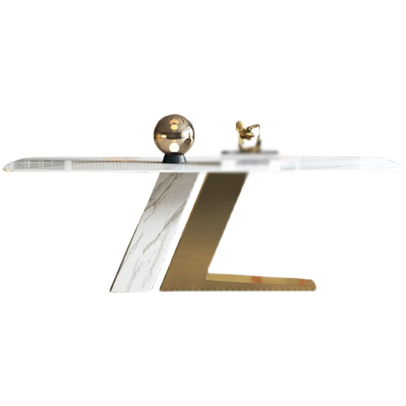 Scandinavian Design 1/4/5/7 Pieces Furniture White Sintered Stone Dining Table Set White 70.9"L x 35.4"W Clearhalo 'Dining Room Sets' 'Dining Tables & Seating' 'dining_room_set' 'furn' 'furn_dining_room_set' 'Furniture' 'furniture_dining_room_set' 'Kitchen & Dining Furniture' 'kitchen&dining_furn' 'kitchen' 4556537