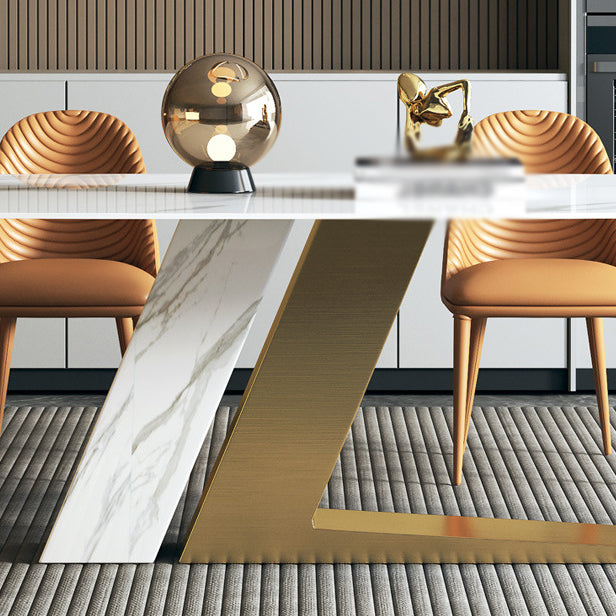 Scandinavian Design 1/4/5/7 Pieces Furniture White Sintered Stone Dining Table Set Clearhalo 'Dining Room Sets' 'Dining Tables & Seating' 'dining_room_set' 'furn' 'furn_dining_room_set' 'Furniture' 'furniture_dining_room_set' 'Kitchen & Dining Furniture' 'kitchen&dining_furn' 'kitchen' 4556541