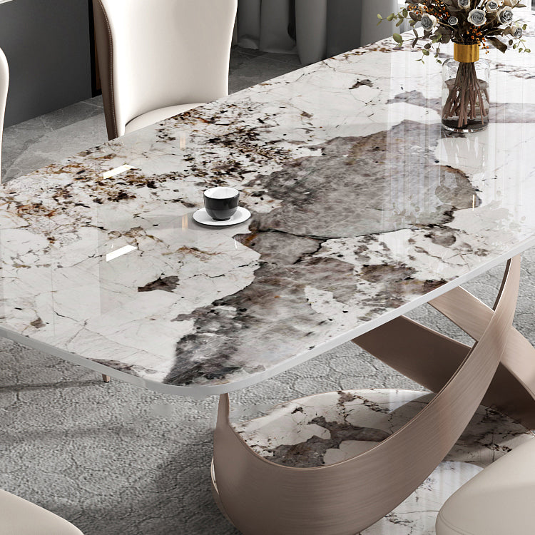 Contemporary 1/4/5/7 Pieces Dining Set Sintered Stone Dining Table for Kitchen Clearhalo 'Dining Room Sets' 'Dining Tables & Seating' 'dining_room_set' 'furn' 'furn_dining_room_set' 'Furniture' 'furniture_dining_room_set' 'Kitchen & Dining Furniture' 'kitchen&dining_furn' 'kitchen' 4556554