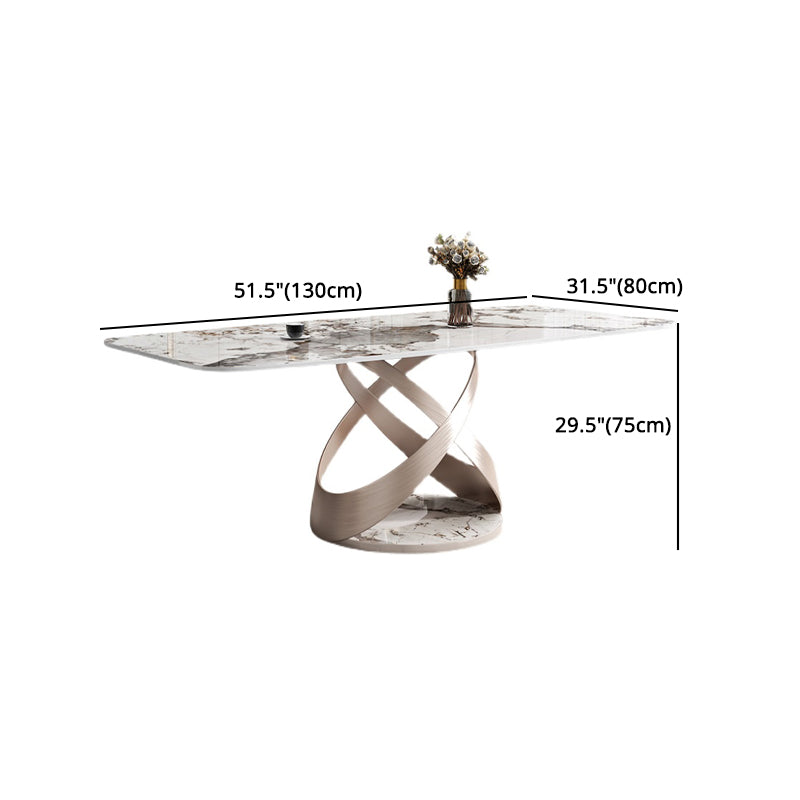 Contemporary 1/4/5/7 Pieces Dining Set Sintered Stone Dining Table for Kitchen Clearhalo 'Dining Room Sets' 'Dining Tables & Seating' 'dining_room_set' 'furn' 'furn_dining_room_set' 'Furniture' 'furniture_dining_room_set' 'Kitchen & Dining Furniture' 'kitchen&dining_furn' 'kitchen' 4556557