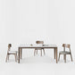 1/3/4/5 Pieces Ash Wood Dining Table Set with White Sintered Stone Top Modern Dinette Set 4 Pieces: Table, 3 Chairs Clearhalo 'Dining Room Sets' 'Dining Tables & Seating' 'dining_room_set' 'furn' 'furn_dining_room_set' 'Furniture' 'furniture_dining_room_set' 'Kitchen & Dining Furniture' 'kitchen&dining_furn' 'kitchen' 4556623