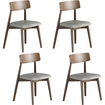 1/3/4/5 Pieces Ash Wood Dining Table Set with White Sintered Stone Top Modern Dinette Set 4 Walnut Chairs Clearhalo 'Dining Room Sets' 'Dining Tables & Seating' 'dining_room_set' 'furn' 'furn_dining_room_set' 'Furniture' 'furniture_dining_room_set' 'Kitchen & Dining Furniture' 'kitchen&dining_furn' 'kitchen' 4556632