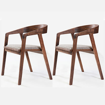 Traditional Rectangle 1/2/5 Pieces Dining Set Wood Trestle Dining Table with Ladder Chair 2 Grey Chairs Clearhalo 'Dining Room Sets' 'Dining Tables & Seating' 'dining_room_set' 'furn' 'furn_dining_room_set' 'Furniture' 'furniture_dining_room_set' 'Kitchen & Dining Furniture' 'kitchen&dining_furn' 'kitchen' 4556667