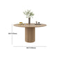 Round Pedestal Casual Dining Table Wood Color Fixed Table with Pinewood Solid Wood Clearhalo ' dining_table' 'Dining Tables & Seating' 'Dining Tables' 'furn' 'furn_dining_table' 'Furniture' 'furniture_dining_table' 'Kitchen & Dining Furniture' 'kitchen&dining_furn' 'kitchen' 'kitchen_dining_table' 4556696