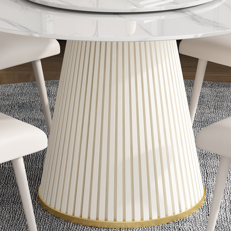 Round Stone Dining Site Table Traditional Luxury Pedestal Casual Furniture Clearhalo ' dining_table' 'Dining Tables & Seating' 'Dining Tables' 'furn' 'furn_dining_table' 'Furniture' 'furniture_dining_table' 'Kitchen & Dining Furniture' 'kitchen&dining_furn' 'kitchen' 'kitchen_dining_table' 4556707