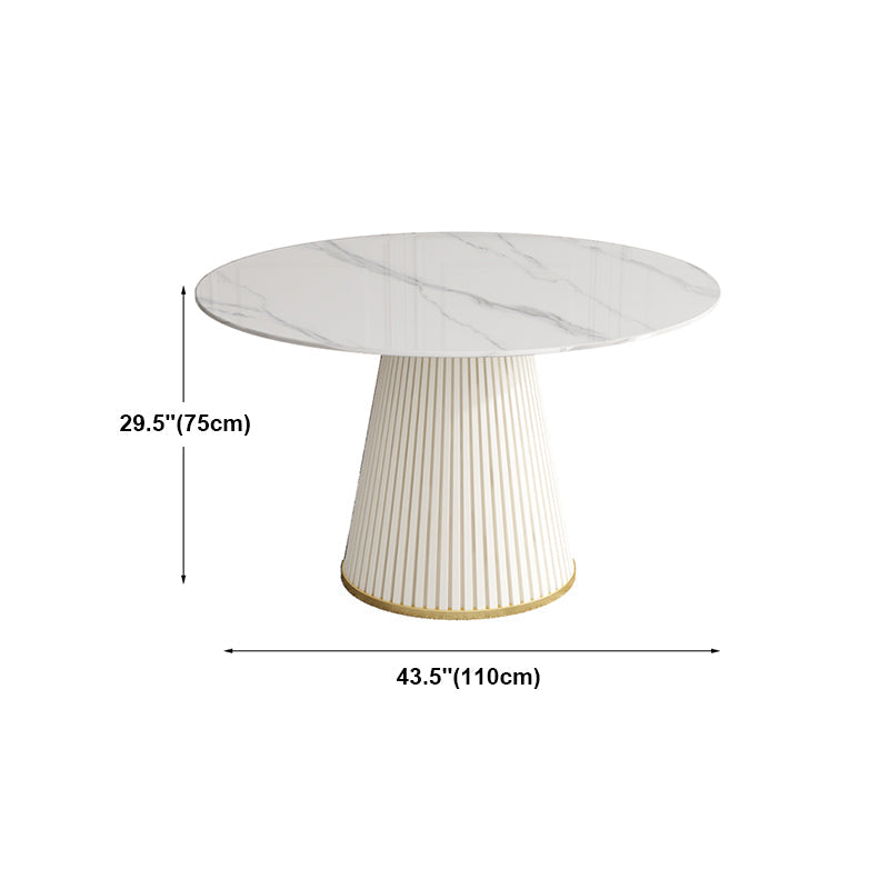 Round Stone Dining Site Table Traditional Luxury Pedestal Casual Furniture Clearhalo ' dining_table' 'Dining Tables & Seating' 'Dining Tables' 'furn' 'furn_dining_table' 'Furniture' 'furniture_dining_table' 'Kitchen & Dining Furniture' 'kitchen&dining_furn' 'kitchen' 'kitchen_dining_table' 4556717