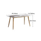 Rectangle Stone Dining Site Table Traditional Luxury Furniture with 4 Legs Clearhalo ' dining_table' 'Dining Tables & Seating' 'Dining Tables' 'furn' 'furn_dining_table' 'Furniture' 'furniture_dining_table' 'Kitchen & Dining Furniture' 'kitchen&dining_furn' 'kitchen' 'kitchen_dining_table' 4556732