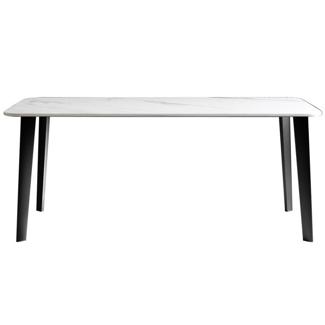 Rectangle Dining Site Table Traditional Luxury Stone Dining Room Collection with 4-foot Black Without Chairs Clearhalo ' dining_table' 'Dining Tables & Seating' 'Dining Tables' 'furn' 'furn_dining_table' 'Furniture' 'furniture_dining_table' 'Kitchen & Dining Furniture' 'kitchen&dining_furn' 'kitchen' 'kitchen_dining_table' 4556747